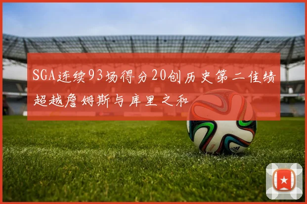 SGA连续93场得分20创历史第二佳绩超越詹姆斯与库里之和